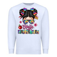 White hello kindergarten Premium Sweatshirt - texasbilliewilder