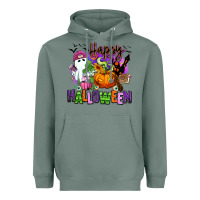 Sage Happy Halloween Heavyweight Hoodie - RanaPortraitStore