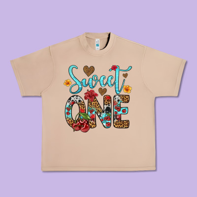 Sweet One Cherry Urban Heavy Tee Designed By Artiststas