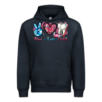 Navy peace love dental Urban Hoodie - AdoDesignShop
