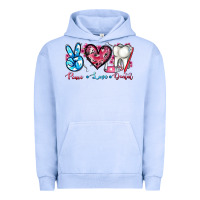 Pigment Grape Ice peace love dental Urban Hoodie - AdoDesignShop