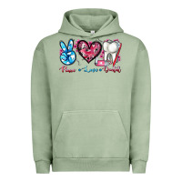Pigment Oil Green peace love dental Urban Hoodie - AdoDesignShop