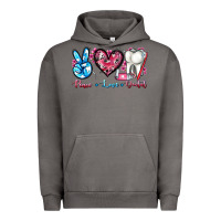 Pigment Tornado peace love dental Urban Hoodie - AdoDesignShop