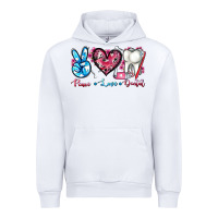 White peace love dental Urban Hoodie - AdoDesignShop