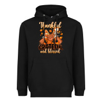 Black Thankful grateful and Blessed black boy sneakers Heavyweight Hoodie - RanaPortraitStore