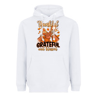White Thankful grateful and Blessed black boy sneakers Heavyweight Hoodie - RanaPortraitStore