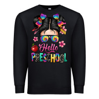Black hello preschool kid Premium Sweatshirt - texasbilliewilder