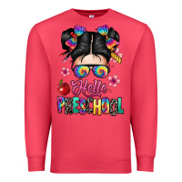 Cardinal hello preschool kid Premium Sweatshirt - texasbilliewilder