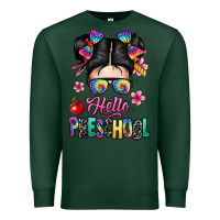 Sports Green hello preschool kid Premium Sweatshirt - texasbilliewilder