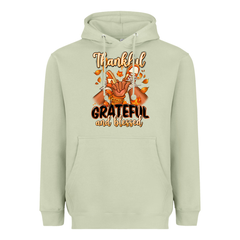 Thankful Grateful And Blessed Black Baby Girl Heavyweight Hoodie by RanaPortraitStore | Teevron