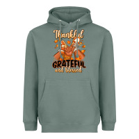 Sage Thankful grateful and Blessed black baby girl Heavyweight Hoodie - RanaPortraitStore