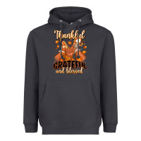 Smoke Thankful grateful and Blessed black baby girl Heavyweight Hoodie - RanaPortraitStore