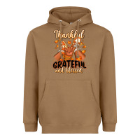 Toasted Coconut Thankful grateful and Blessed black baby girl Heavyweight Hoodie - RanaPortraitStore
