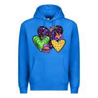 True Royal hearts mardi gras Premium Hoodie - JahusDesignShop