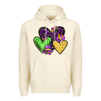 Sandshell hearts mardi gras Premium Hoodie - JahusDesignShop