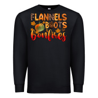 Black flannels boots and bonfires Premium Sweatshirt - Zillion Design Studio