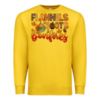 Lemon flannels boots and bonfires Premium Sweatshirt - Zillion Design Studio