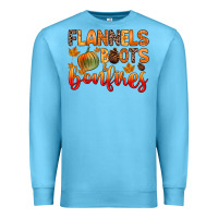 Ocean Blue flannels boots and bonfires Premium Sweatshirt - Zillion Design Studio