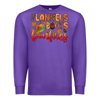 Purple flannels boots and bonfires Premium Sweatshirt - Zillion Design Studio
