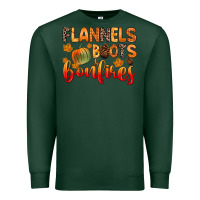 Sports Green flannels boots and bonfires Premium Sweatshirt - Zillion Design Studio