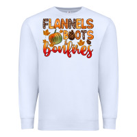 White flannels boots and bonfires Premium Sweatshirt - Zillion Design Studio
