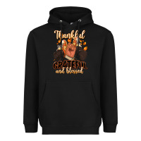 Black Thankful grateful and Blessed black man sneakers Heavyweight Hoodie - RanaPortraitStore