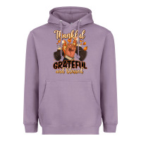 Lavender Thankful grateful and Blessed black man sneakers Heavyweight Hoodie - RanaPortraitStore