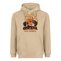 Mushroom Thankful grateful and Blessed black man sneakers Heavyweight Hoodie - RanaPortraitStore