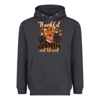 Smoke Thankful grateful and Blessed black man sneakers Heavyweight Hoodie - RanaPortraitStore
