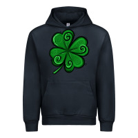 Navy St. Patrick's Day Shamrock Urban Hoodie - Jasminsmagicworld