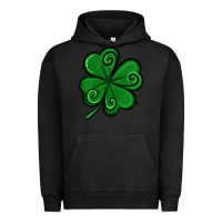 Pigment Black St. Patrick's Day Shamrock Urban Hoodie - Jasminsmagicworld