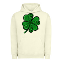 Pigment Pistachio St. Patrick's Day Shamrock Urban Hoodie - Jasminsmagicworld
