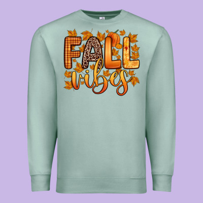 Fall Vibes Premium Sweatshirt Designed By Zillion Design Studio