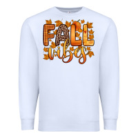 White fall vibes Premium Sweatshirt - Zillion Design Studio