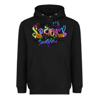 Black It's spooky season Heavyweight Hoodie - RanaPortraitStore