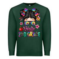 Sports Green hello second grade kid Premium Sweatshirt - texasbilliewilder