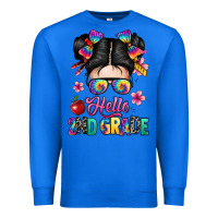 True Royal hello second grade kid Premium Sweatshirt - texasbilliewilder