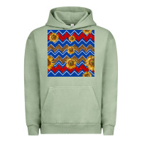 Pigment Oil Green 4th of july sunflower seamless  pattern Urban Hoodie - BundleAndBundleShop