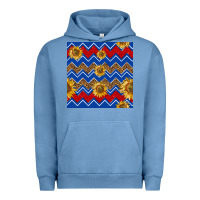Pigment Pebble Blue 4th of july sunflower seamless  pattern Urban Hoodie - BundleAndBundleShop