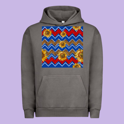 4th Of July Sunflower Seamless  Pattern Urban Hoodie Designed By Bundleandbundleshop