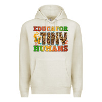Oatmeal Heather educator of tiny humans Premium Hoodie - BundleAndBundleShop