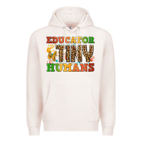 Pale Pink educator of tiny humans Premium Hoodie - BundleAndBundleShop