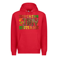 Red educator of tiny humans Premium Hoodie - BundleAndBundleShop