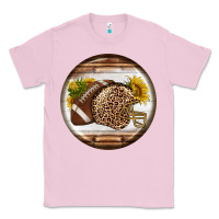 Bubblegum Pink american football round earrings Classic Tee - BundleAndBundleShop