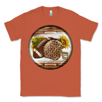 Copper american football round earrings Classic Tee - BundleAndBundleShop
