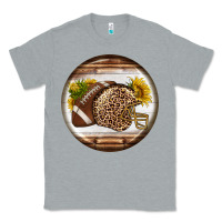 Heather Grey american football round earrings Classic Tee - BundleAndBundleShop