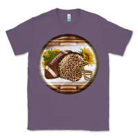 Lavender american football round earrings Classic Tee - BundleAndBundleShop