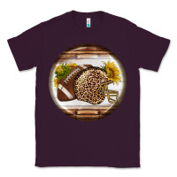 Plum american football round earrings Classic Tee - BundleAndBundleShop