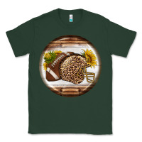 Sports Green american football round earrings Classic Tee - BundleAndBundleShop