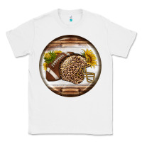 White american football round earrings Classic Tee - BundleAndBundleShop